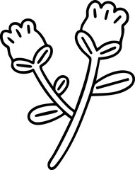 봄 꽃 튤립 웨딩 청첩장 라인드로잉 색칠공부(spring flower line drawing wedding line drawing coloring)