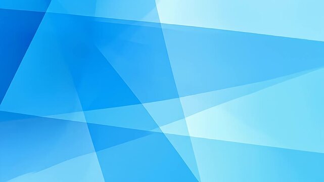 Abstract geometric blue and cyan background with overlapping translucent shapes