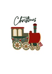 toy train on a white background