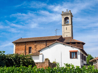Obraz premium Tainate, village near Gaggiano and Noviglio in Milan province, Italy