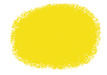 Yellow Brush Splash PNG – Textured Oval Shape with Soft Edges on Transparent Background.