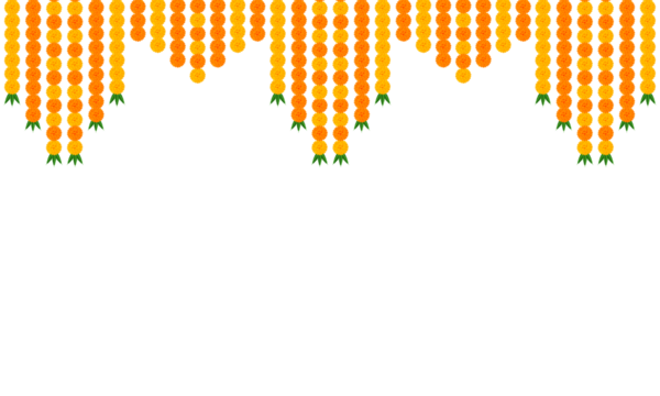 Marigold flower hanging garland: occasion, reception, welcome, marriage, ethnic, invitation, engagement, image, wedding, bride, worship, deepavali, puja, dussehra, diwali, divali, durga, hindu, indian