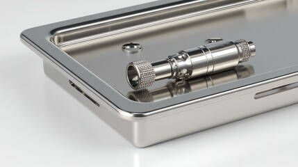 Stainless steel tray with connector