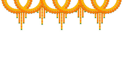 Marigold flower hanging garland: occasion, reception, welcome, marriage, ethnic, invitation, engagement, image, wedding, bride, worship, deepavali, puja, dussehra, diwali, divali, durga, hindu, indian