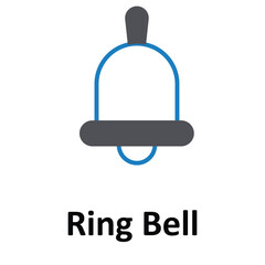 Ring Bell Vector icon which can easily modify or edit