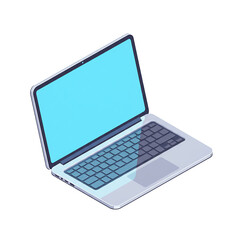 Modern sleek laptop displaying vibrant screen for business or creative projects