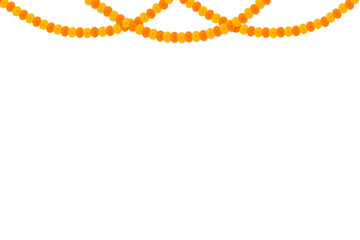 Marigold flower hanging garland: occasion, reception, welcome, marriage, ethnic, invitation, engagement, image, wedding, bride, worship, deepavali, puja, dussehra, diwali, divali, durga, hindu, indian