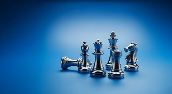 Chess Pieces Strategic Game.