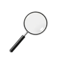 A Magnifying Glass with a Shiny Rim Isolated PNG
