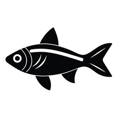 neon tetra vector icon