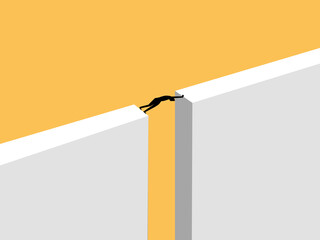 Entrepreneurs act as bridges across the cliffs