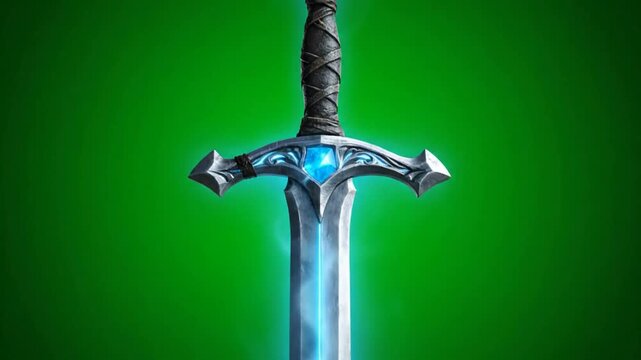 sword with green background - Powered by Adobe