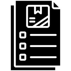 Fototapeta premium Delivery Note Icon