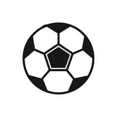 Fototapeta premium Illustration of a classic soccer ball icon on transparent background
