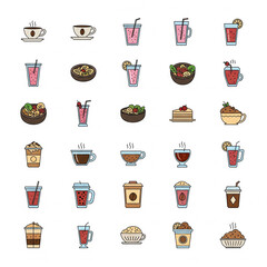 Modern Food & Beverage Icon Pack