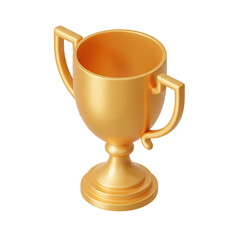 Fototapeta premium Golden trophy symbolizing achievement and victory, perfect for celebrating success and excellence
