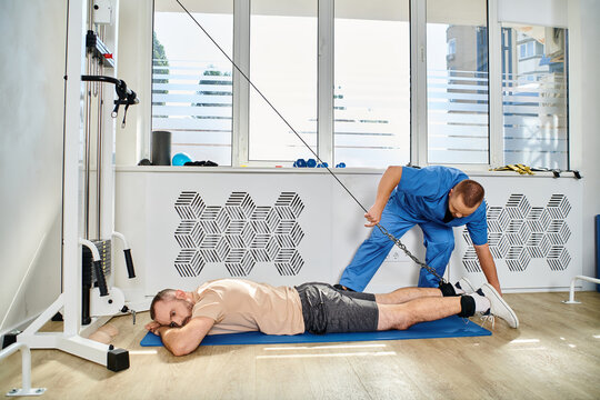 Patient receives tailored rehabilitation therapy in a specialized center for recovery