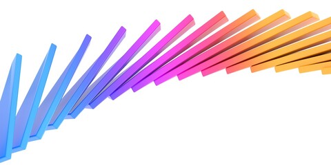 Abstract background, colorful geometric design 3d render