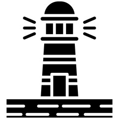 Lighthouse Landscape Icon