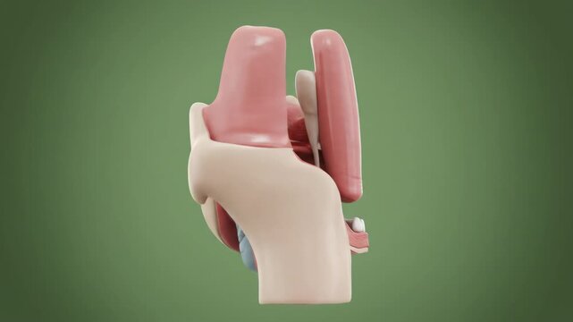 3D Render of Anatomical Larynx Model