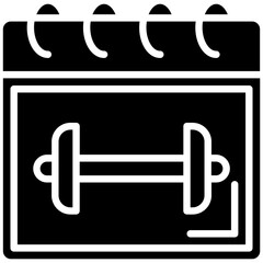 Gym Calendar Icon