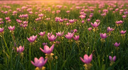 Obraz premium Pink Dawn's Embrace