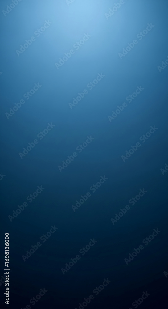 Aufkleber solid blue gradient background, transitioning from light to dark, creating a calm and serene atmosph