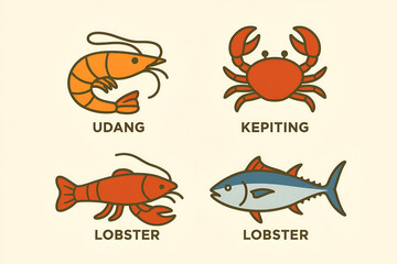 set of fish