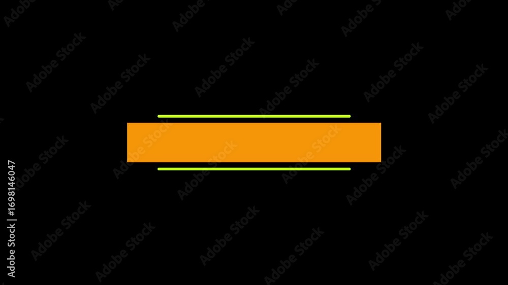 Poster abstract text box motion graphic animation, dynamic callout title overlay on black background. 4k vi