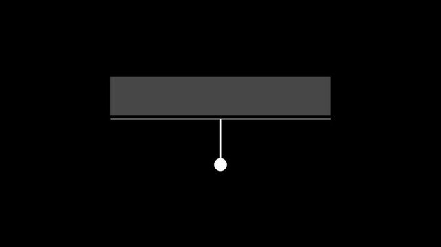 Abstract callout symbol and HUD animation. Neon callout symbol designed for text highlighting and user interface on dark screen.