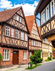 Fototapeta premium Quaint European townhouses