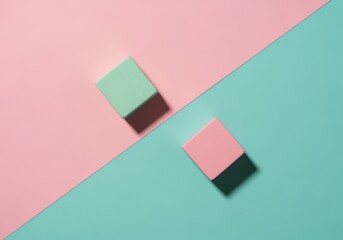 Minimal pastel blocks on diagonal split surface