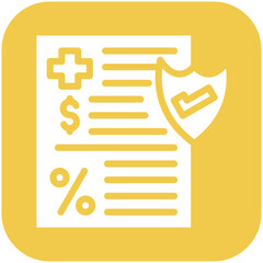 Fototapeta premium Health Insurance Deductible Icon