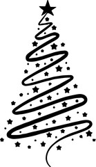 abstract christmas tree,Christmas tree illustration