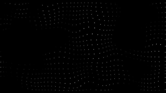 Abstract dot technology 4k loop motion background. Animated random dots  animation. halftone dot wave background. abstract dot pattern background texture.  halftone dot background moving seamless loop