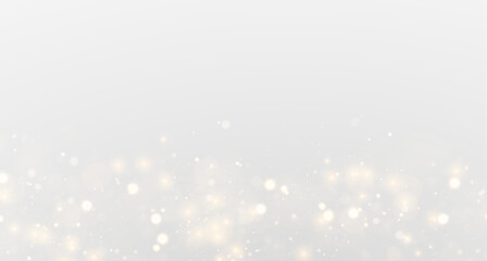 Yellow dust glow shining with sparkling stardust particles and transparent bright glitter festive effect png.