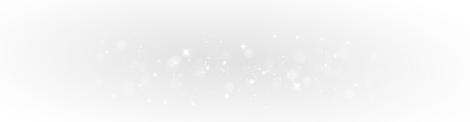 Dust white glow shine glowing sparkle shiny light magic flare flash transparent stardust particles bright glitter magical festive background png. © Mariia