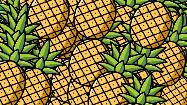 Pineapple explosion overlay fills the screen- Green Screen Transition Animation