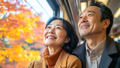 秋の行楽、紅葉の鉄道旅行