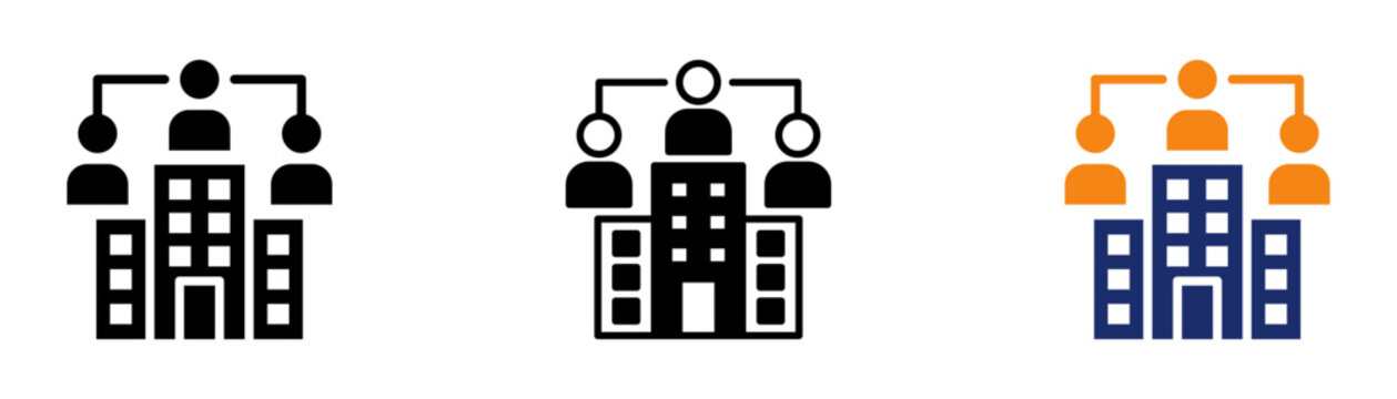 Outsourcing Icon Collection Glyph & Mixed Style 