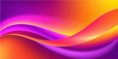 Abstract colorful wave background with flowing curves and smooth bright design