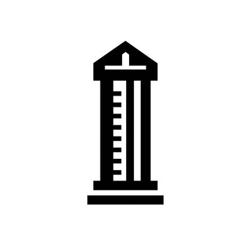 Iconic blue police box silhouette representing the tardis from doctor who science fiction series