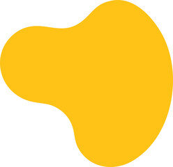 Abstract doodle shape element PNG with transparent background, hand-drawn modern minimal shape design for poster, scrapbook, digital artwork, pattern, web, and creative projects