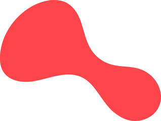 Abstract doodle shape element PNG with transparent background, hand-drawn modern minimal shape design for poster, scrapbook, digital artwork, pattern, web, and creative projects