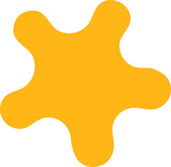 Abstract doodle shape element PNG with transparent background, hand-drawn modern minimal shape design for poster, scrapbook, digital artwork, pattern, web, and creative projects