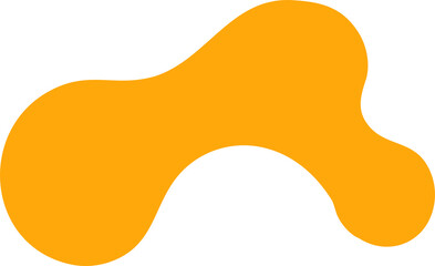 Abstract doodle shape element PNG with transparent background, hand-drawn modern minimal shape design for poster, scrapbook, digital artwork, pattern, web, and creative projects