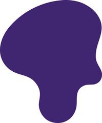 Abstract doodle shape element PNG with transparent background, hand-drawn modern minimal shape design for poster, scrapbook, digital artwork, pattern, web, and creative projects