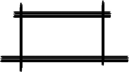 Obraz premium Wooden frame for your text. frame PNG with transparent background