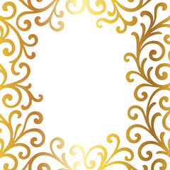 abstract elegant frame PNG transparent background