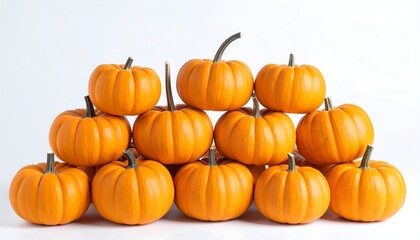 Obraz premium Stacked mini pumpkins